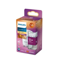 Philips Lighting LED-spot GU10 2,6W-35W Warmwit Dimbaar Hot