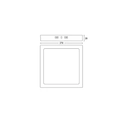 Philips Lighting MAGNEOS SF DL252 SQ 284 20W 27K BL 06 New