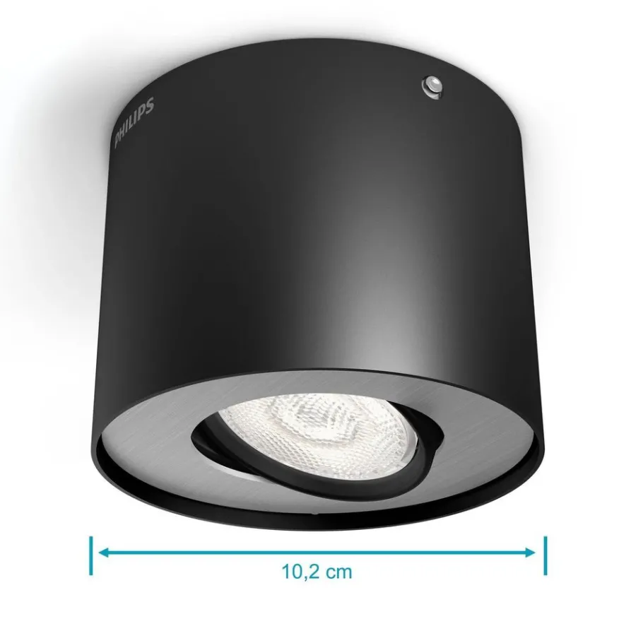 Philips Lighting Phase single spot black 1x4.5W SELV New