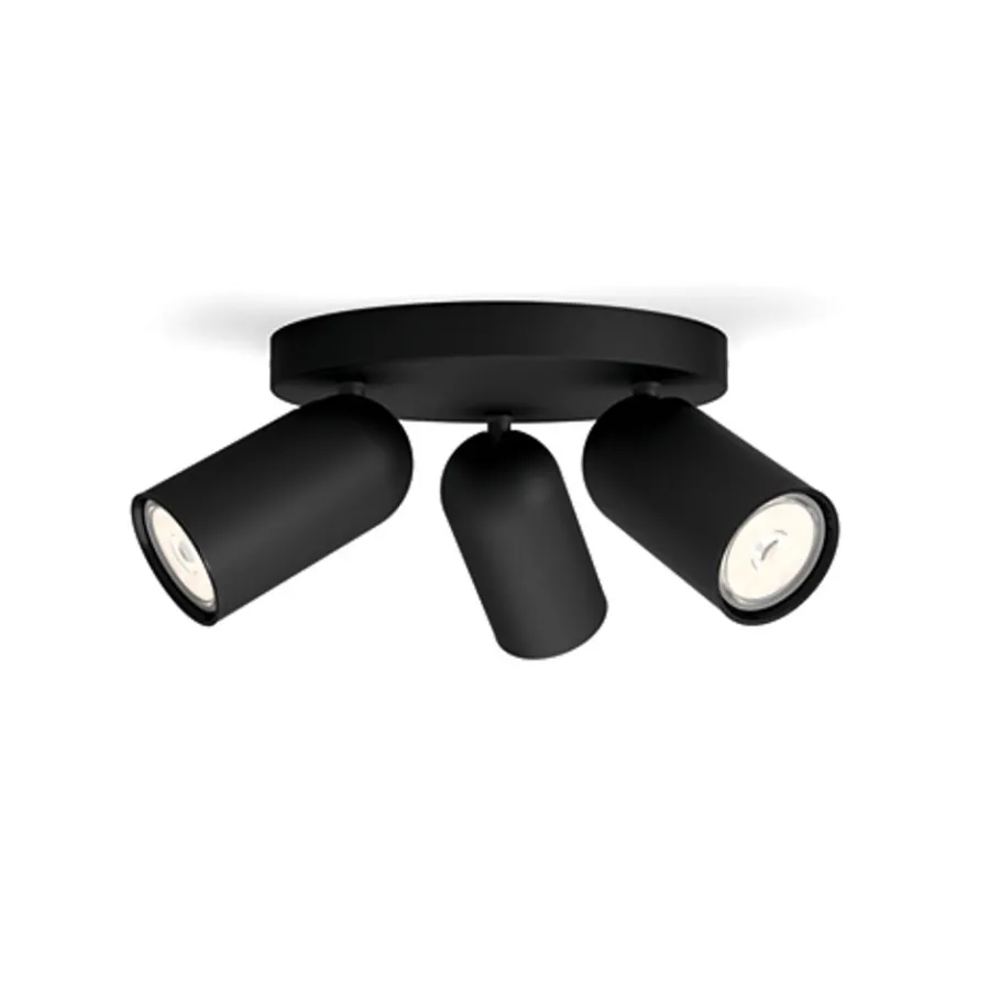 Philips Lighting PONGEE plate/spiral black 3xNW 230V Clearance