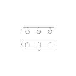 Philips Lighting RUNNER bar/tube black 3x50W 230V Clearance