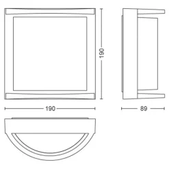 Philips Lighting Samondra wall lantern anthracite 1x12W