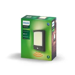 Philips Lighting Samondra IR wall lantern anthracite 1x12 New