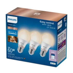 Philips Lighting Smart LED Lamp 60W A60 E27 x3 Discount
