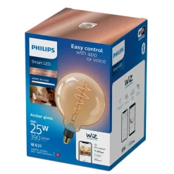 Philips Lighting Smart LED Filamentbol amberkleurig 6 W (gelijk aan 25 W) G200 E27 Clearance