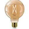 Philips Lighting Smart LED Filamentlamp Globe amberkleurig 7 W (gelijk aan 50 W) G95 E27 Outlet
