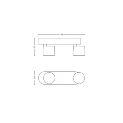 Philips Lighting STAR bar/tube white 2x4.5W SELV Best