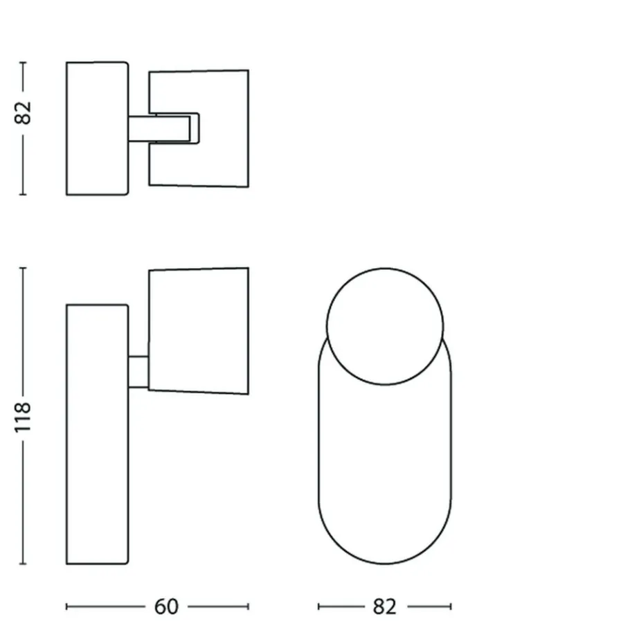 Philips Lighting STAR single spot aluminium 1x4.5W SELV Discount