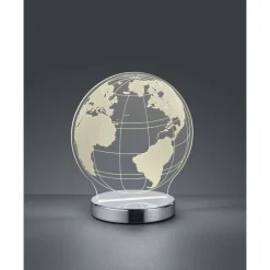 Trio GLOBE TABLE LAMP METAL CHROME Sale