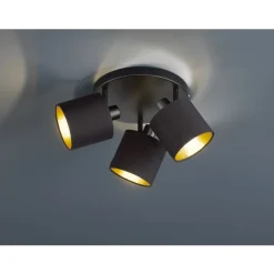 Trio RL TOMMY SPOT 3xE14 ZWART/GOUD Discount